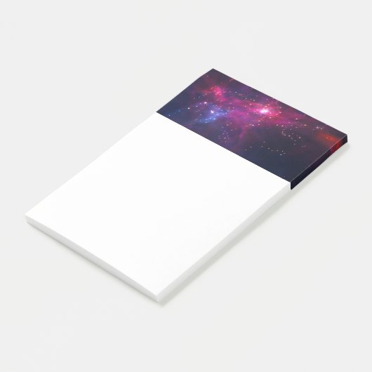 Cosmic Space Stars en Nebula Post-it® Notes (Schuin)