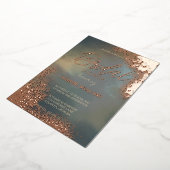 Cosmic Sparkle Hombre Wash Vrijgezellenfeest Folie Uitnodiging (Gedraaid)