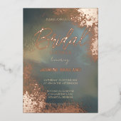 Cosmic Sparkle Hombre Wash Vrijgezellenfeest Folie Uitnodiging (Voorkant)