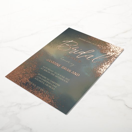 Cosmic Sparkle Hombre Wash Vrijgezellenfeest Folie Uitnodiging (Gedraaid)