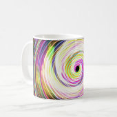 Cosmic Spectacular White Swirl Mok (Voorkant links)