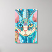 Cosmic Sphynx Cat Canvas Afdruk (Voorkant)