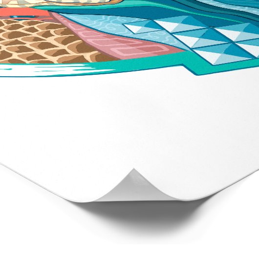 Cosmic Sphynx Cat Poster (Hoek)