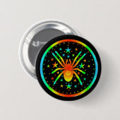 Cosmic Spider-Button Ronde Button 5,7 Cm (Voorkant /achterkant)