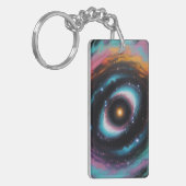 Cosmic Spiral Galaxy Sleutelhanger (Voorkant Links)