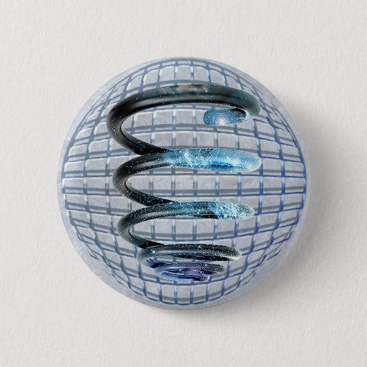 Cosmic Spiral Ronde Button 5,7 Cm (Voorkant)
