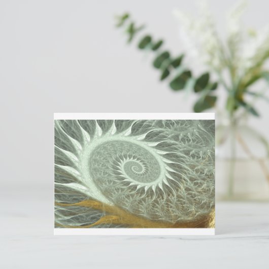 Cosmic Spiral - Sacred Geometry Golden Spiral Briefkaart (Staand voorkant)