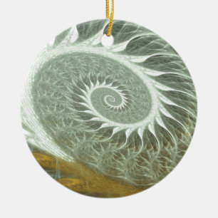 Cosmic Spiral - Sacred Geometry Golden Spiral Keramisch Ornament