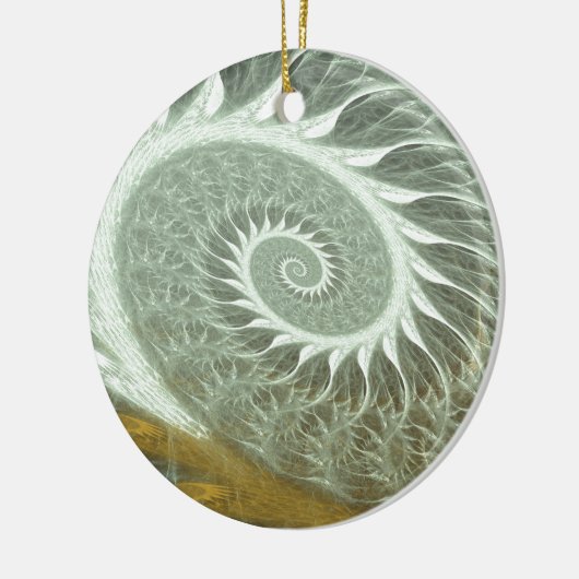 Cosmic Spiral - Sacred Geometry Golden Spiral Keramisch Ornament (Links)