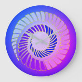 Cosmic Spiral Wall Clock Grote Klok (Voorkant)
