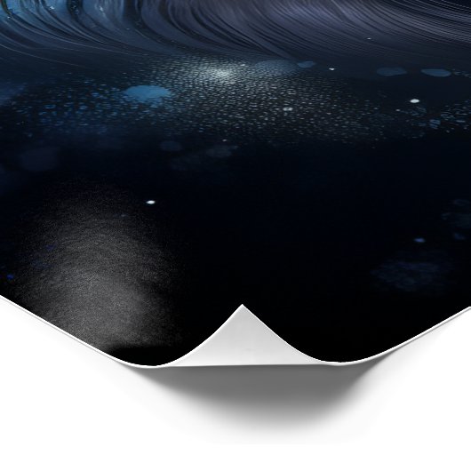 Cosmic Spirit Wolf Fantasy Poster (Hoek)