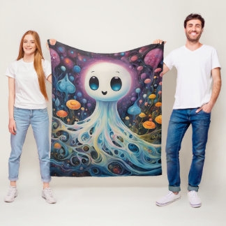 Cosmic spook fleece deken