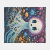 Cosmic spook fleece deken (Voorkant (Horizontaal))