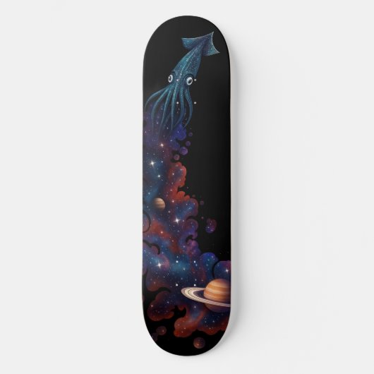 Cosmic Squid Space Odyssey Persoonlijk Skateboard (Voorkant)