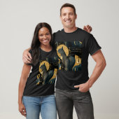 Cosmic Squirrels – Black & Gold Art Deco Pattern T-shirt (Unisex)