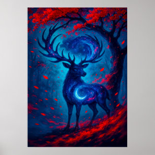 Cosmic Stage met Galaxy Antlers Fantasy Poster