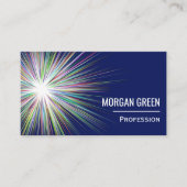 Cosmic Starburst Dynamic Navy Blue Visitekaartje (Voorkant)