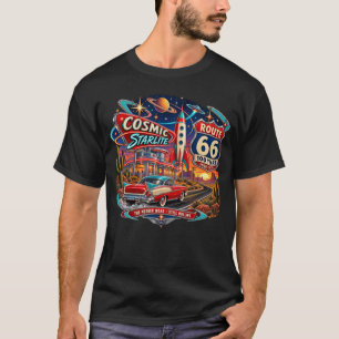 Cosmic Starlite Route 66 100 Jaar Vintage T-Shirt
