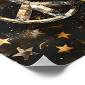 Cosmic Starry Peace Symbol Poster (Hoek)