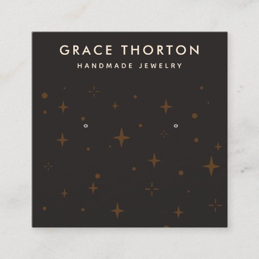 Cosmic Stars die een juwelenkaart verdienen Vierkante Visitekaartje (Voorkant)