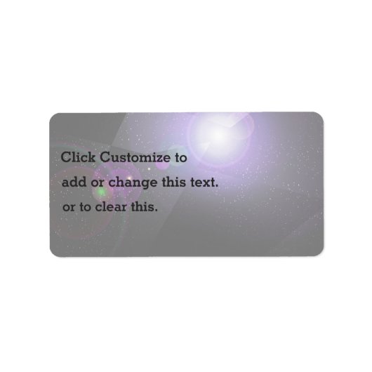 Cosmic Stars Etiket (Voorkant)