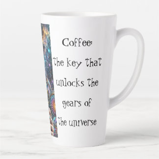 Cosmic Steampunk Latte Mok