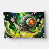 Cosmic Steampunk Slakkenvogel – Neon Droom Schepse Etui (Achterkant)