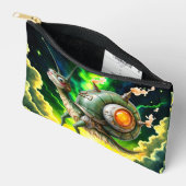 Cosmic Steampunk Slakkenvogel – Neon Droom Schepse Etui (Open)