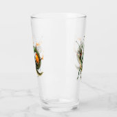 Cosmic Steampunk Slakkenvogel – Neon Droom Schepse Glas (Links)