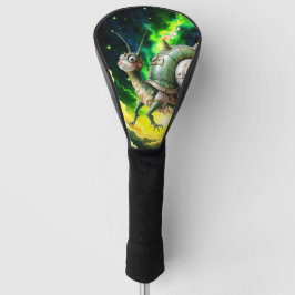 Cosmic Steampunk Slakkenvogel – Neon Droom Schepse Golfheadcover
