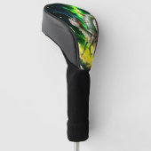 Cosmic Steampunk Slakkenvogel – Neon Droom Schepse Golfheadcover (Schuin)