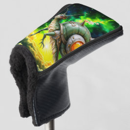 Cosmic Steampunk Slakkenvogel – Neon Droom Schepse Golfheadcover