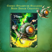 Cosmic Steampunk Slakkenvogel – Neon Droom Schepse Planner