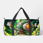 Cosmic Steampunk Slakkenvogel – Neon Droom Schepse Plunjezak (Voorkant)