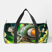 Cosmic Steampunk Slakkenvogel – Neon Droom Schepse Plunjezak (Achterkant)
