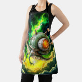 Cosmic Steampunk Slakkenvogel – Neon Droom Schepse Schort (Insitu)