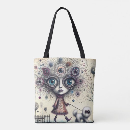 "Cosmic Stroll" Canvas tas van DAKimage (Achterkant)