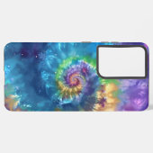 Cosmic Stropdas-Dye Swirl - Levendig Psychedelic G Samsung Galaxy Hoesje (Linkerkant)