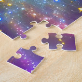 Cosmic Stunning Paarse Chaotic Event in Universe Legpuzzel (Zijkant)