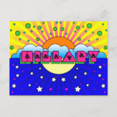 Cosmic Style Hillary Celebration Poster Briefkaart (Voorkant)