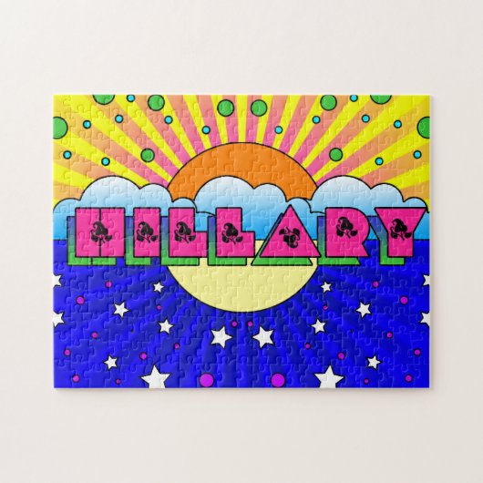 Cosmic Style Hillary Celebration Poster Legpuzzel (Horizontaal)