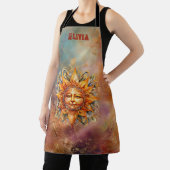 Cosmic Sun Face gepersonaliseerd Schort (Insitu)