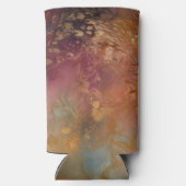 Cosmic Sun Face gepersonaliseerde Koelbox Seltzer Blikjeskoeler (Achterkant)