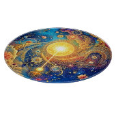Cosmic Sun Mandala Art Snijplank (Hoek)