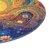 Cosmic Sun Mandala Art Snijplank (Hoek)