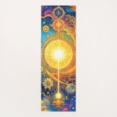 Cosmic Sun Mandala Art Yogamat (Achterkant)