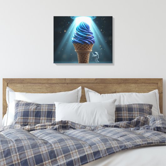 Cosmic Sundae Abduction Canvas Afdruk (Insitu (Slaapkamer))