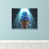 Cosmic Sundae Abduction Canvas Afdruk (Insitu (Houten vloer))
