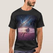 Cosmic Sunset Astronaut T-Shirt (Voorkant)