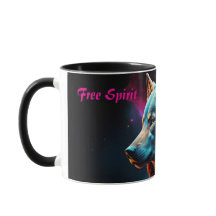 Cosmic Surreal Fantasy Wolf Aangepaste Abstracte k